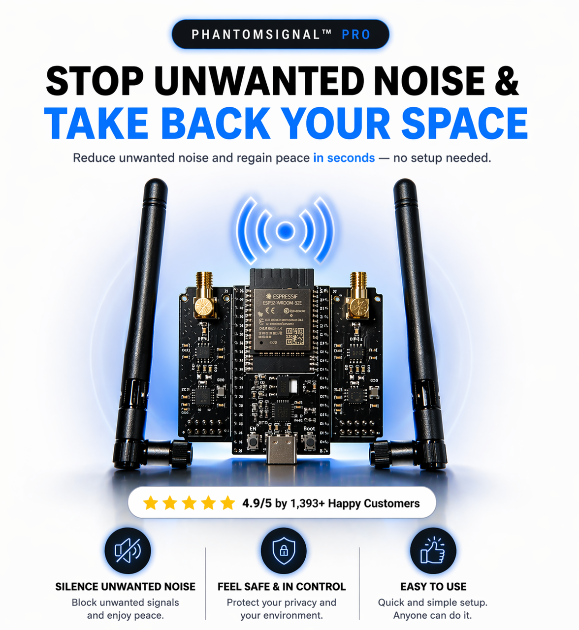 Network Signal Jammer Wireless Environment Control Device